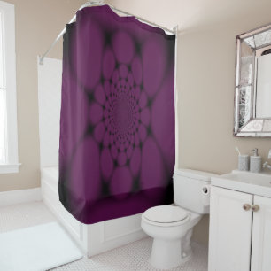 Rideaux De Douche Pétale de papillon noir pourpre