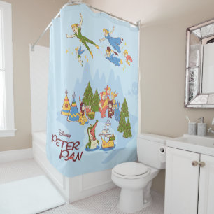 Rideaux De Douche Peter Pan survole le Pays-Bas