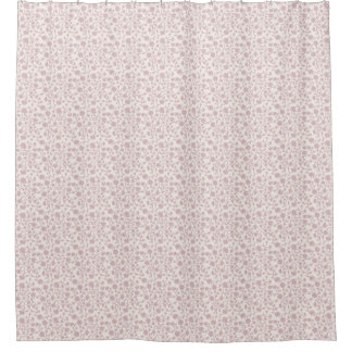 Rideaux De Douche Petit bloc d'impression floral - rose