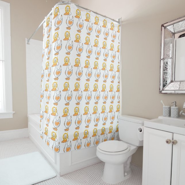 RIDEAUX DE DOUCHE **PETITS DUCKS** DOUCHES (En situation)