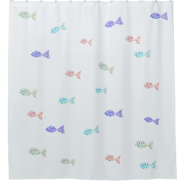 Rideaux De Douche Petits poissons (Devant)