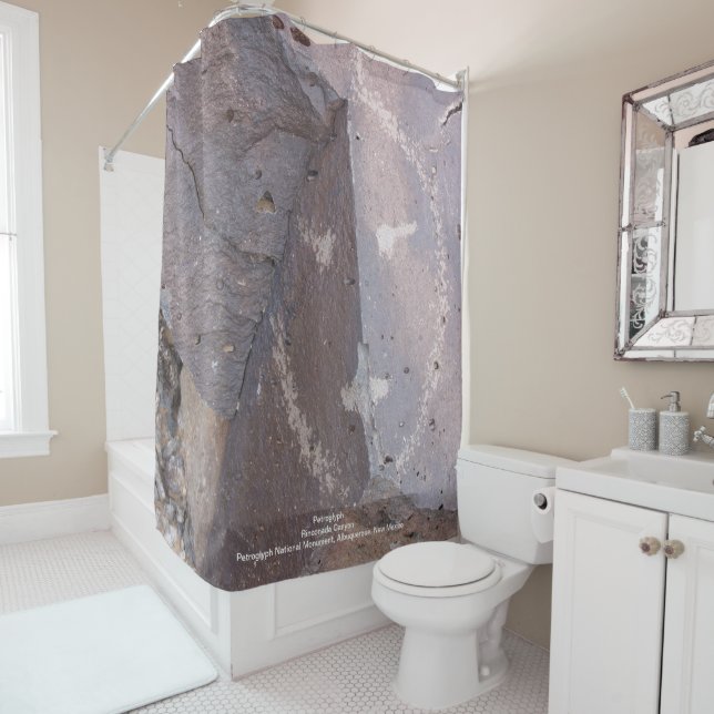 Rideaux De Douche Petroglyphe (En situation)