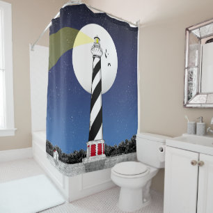 Rideaux De Douche Phare de Cape Hatteras Caroline du Nord