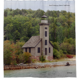 Rideaux De Douche Phare de Grand Island East Channel