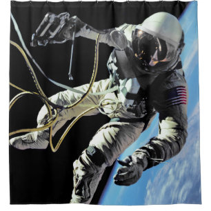 Rideaux De Douche Photo de la première sortie dans l'espace d'un ast
