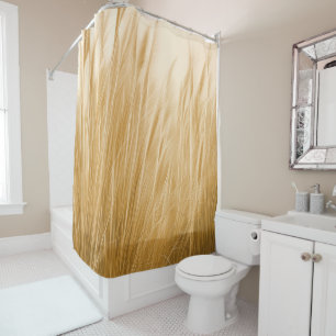Rideaux De Douche Photo Réaliste Pampas Grass Beige Minimal