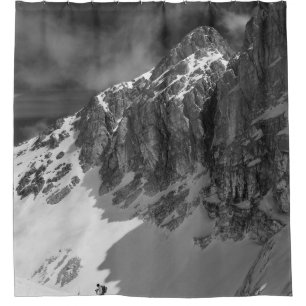 RIDEAUX DE DOUCHE PHOTOGRAPHIE DE LA MONTAGNE À GRANDE ÉCHELLE