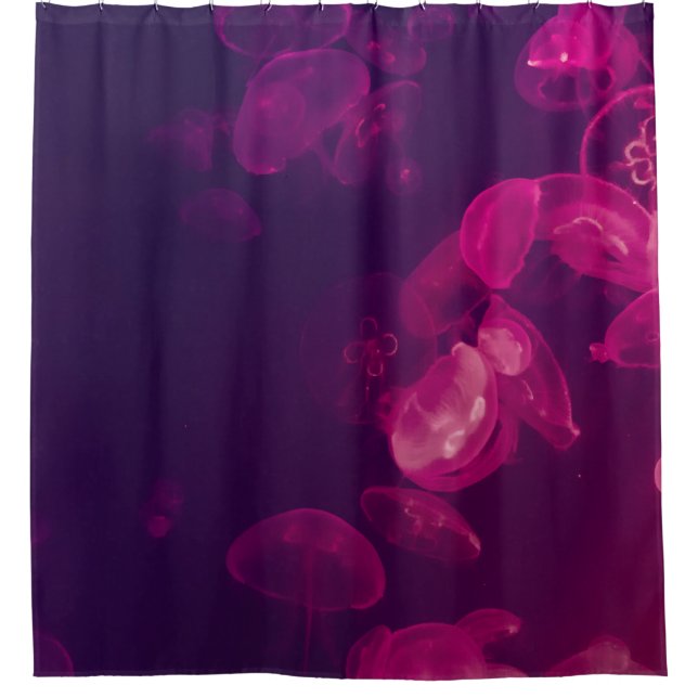 RIDEAUX DE DOUCHE PHOTOGRAPHIE SOUS-MARINE DE JELLYFISH (Devant)