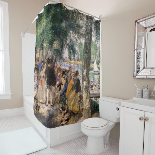 Rideaux De Douche Pierre-Auguste Renoir - Baignade sur la Seine (En situation)