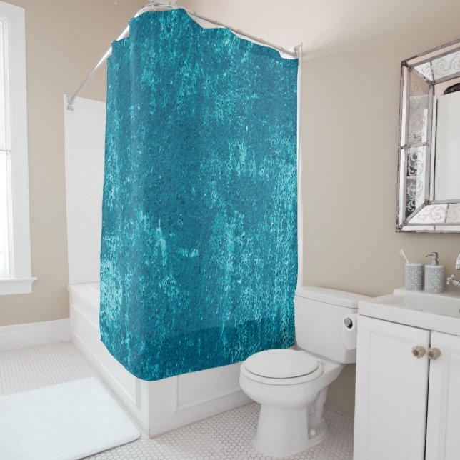 Rideaux De Douche Pierre bleue (En situation)