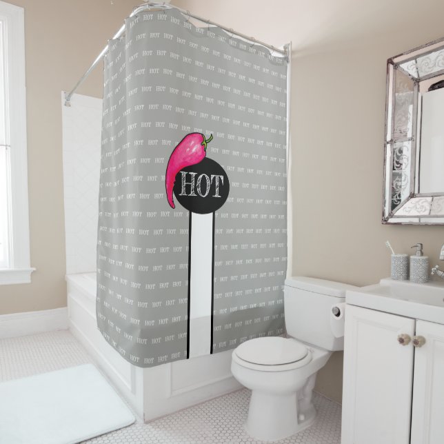 Rideaux De Douche Piment (En situation)