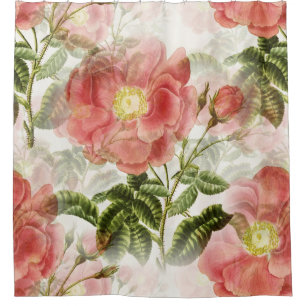 Rideaux De Douche Pink Camellia