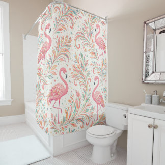 Rideaux De Douche Pink Flamingos