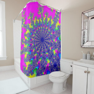 Rideaux De Douche Pink Rainbow Burn
