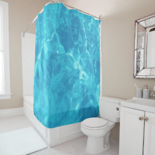 Rideaux De Douche Piscine aquatique Amusement Bleu