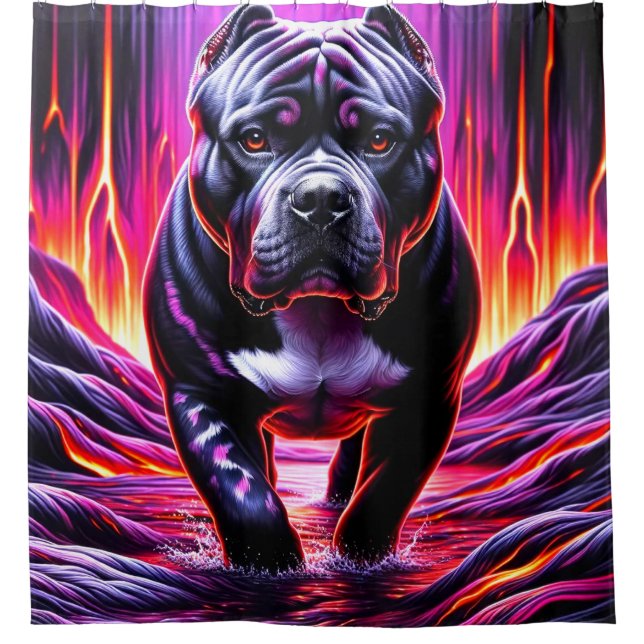 Rideaux De Douche Pitbull (Devant)