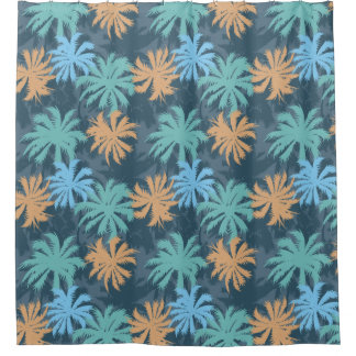 Rideaux De Douche Plage Vibe Palm Tree