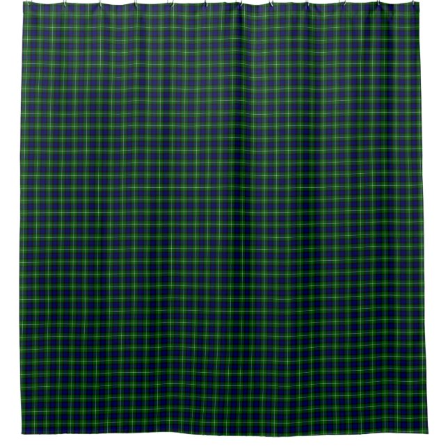 Rideaux De Douche Plaid vert bleu Lamont tartan (Devant)