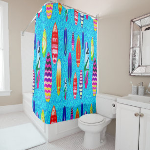 Rideaux De Douche Planches de surf 1
