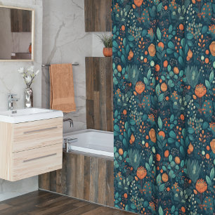 Rideaux De Douche Plantes et fleurs scandinaves