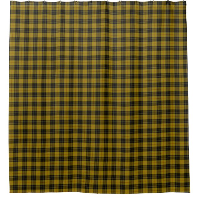 Rideaux De Douche Plaque noire jaune tartan MacLeod (Devant)