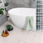 Plat blanc blanc vert bleu Denim Sage