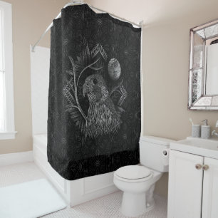 Rideaux De Douche Pleine lune de faucon