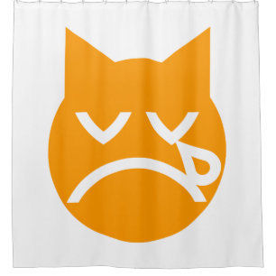 Rideaux De Douche Pleurer le chat Emoji