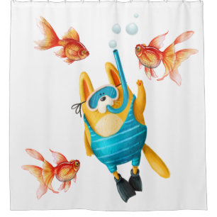 Rideaux De Douche Plongée sous-marine