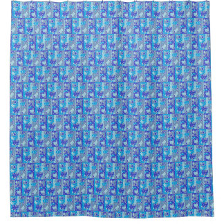 Rideaux De Douche Pluie gouttes Avril Douches Multi Blue Design
