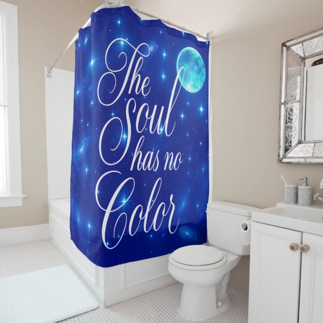Rideaux De Douche 'Poetic Quotes Collection' Shower Curtain (En situation)