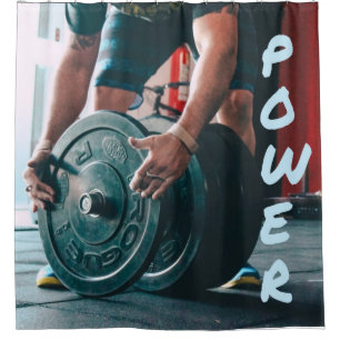Rideaux De Douche Poids de l'énergie Lifting Gym Health