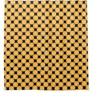 Rideaux De Douche Pointe Polka Jaune Design Moderne
