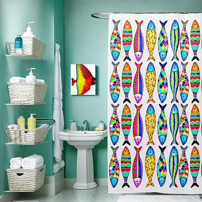 Rideaux De Douche Poisson soigné (Créateur téléchargé)