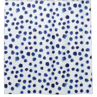 Polka Bleue : Aquarelle Point sans joint.