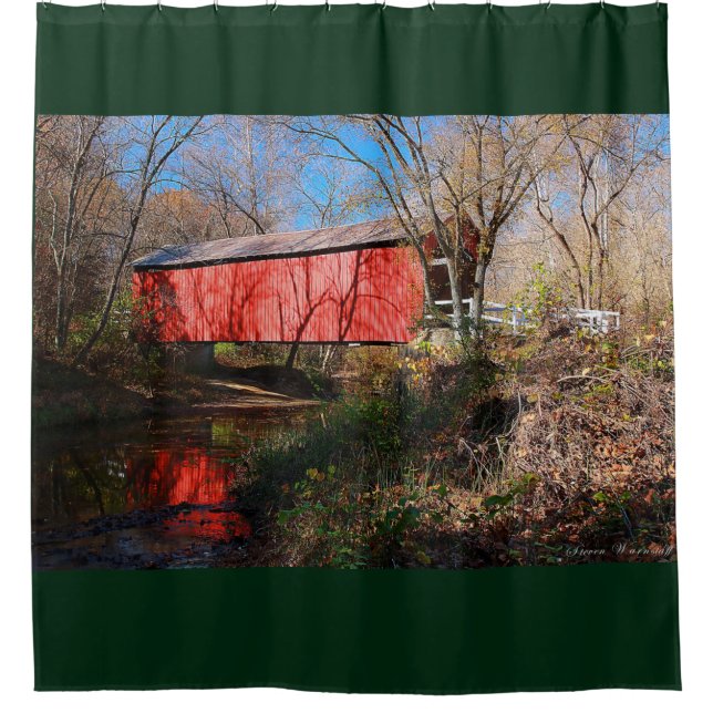 Rideaux De Douche Pont couvert de Cedar Creek, Missouri (Devant)