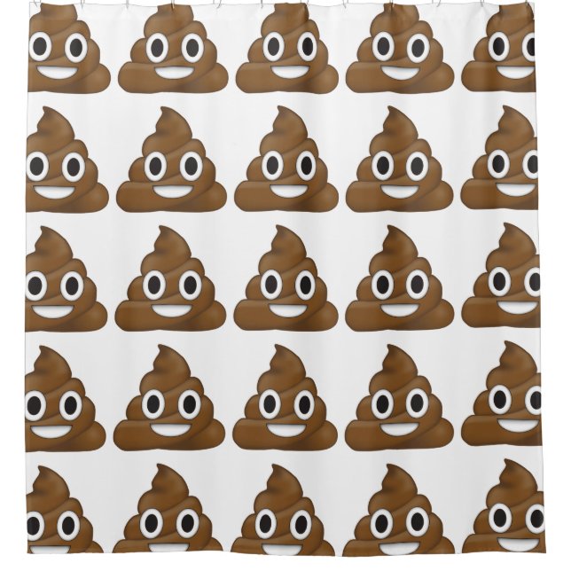 Rideaux De Douche Poop émoji (Devant)