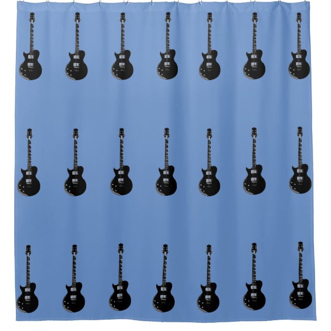 Rideaux De Douche Pop Art Guitare électrique (Devant)