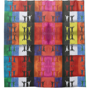 Rideaux De Douche Pop art no.1 par Yeshaya Dank - unité et harmonie