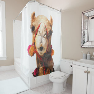 Rideaux De Douche Portrait de Camel Cute