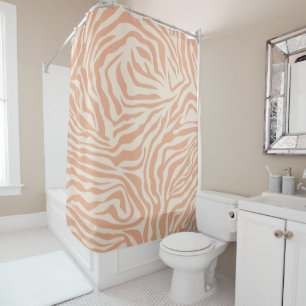 Rideaux De Douche Poster de animal Beige Zebra Stripes