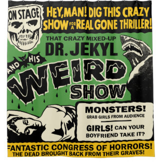 Rideaux De Douche Poster de l'émission vintage Spook Dr Jekyl