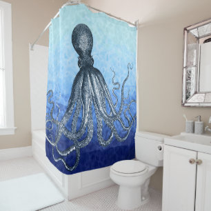 Rideaux De Douche Poulpe de mer profonde