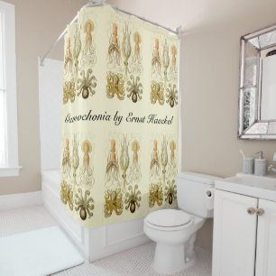 Rideaux De Douche Poulpe Vintage Gamochonia par Ernst Haeckel