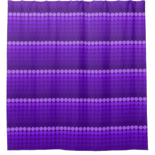 Rideaux De Douche pourpre à lilas Cercles de points mod du milieu du