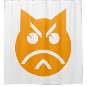 Rideaux De Douche Poussage Emoji Chat