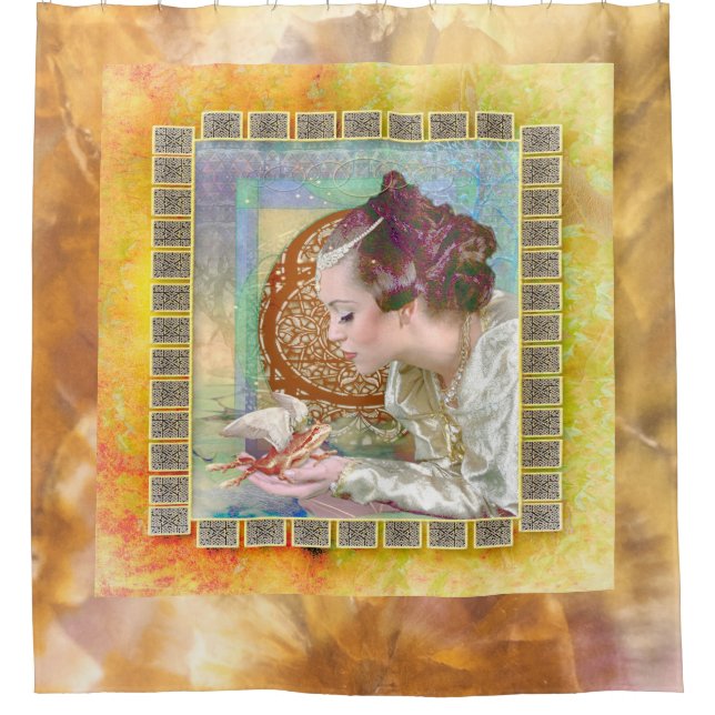 Rideaux De Douche Princesse et Prince de la Grenouille (Devant)