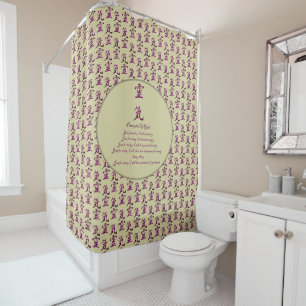 Rideaux De Douche Principes Et Symbole Reiki En Violet