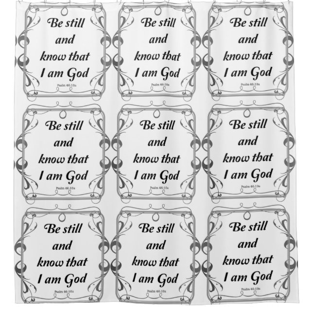 RIDEAUX DE DOUCHE PSALM 46-10 (Devant)