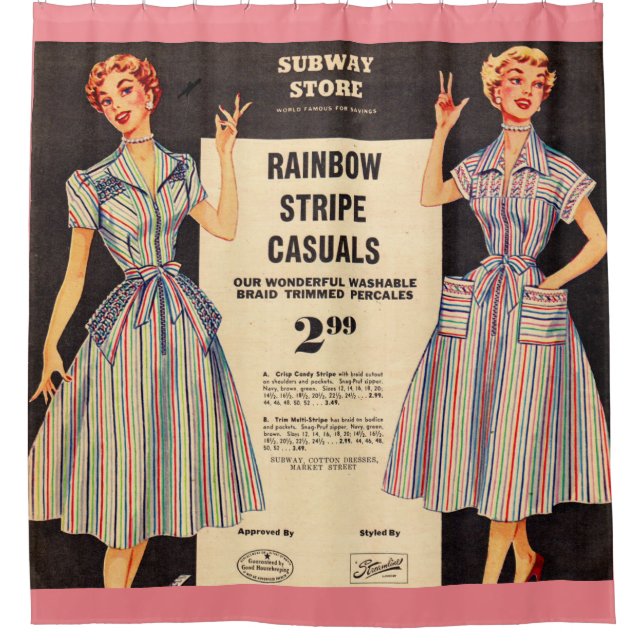 Rideaux De Douche Publicité pour le magasin Gimbels Subway Store 195 (Devant)
